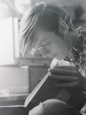 [photo: Mark writing in Journal, 1971]
